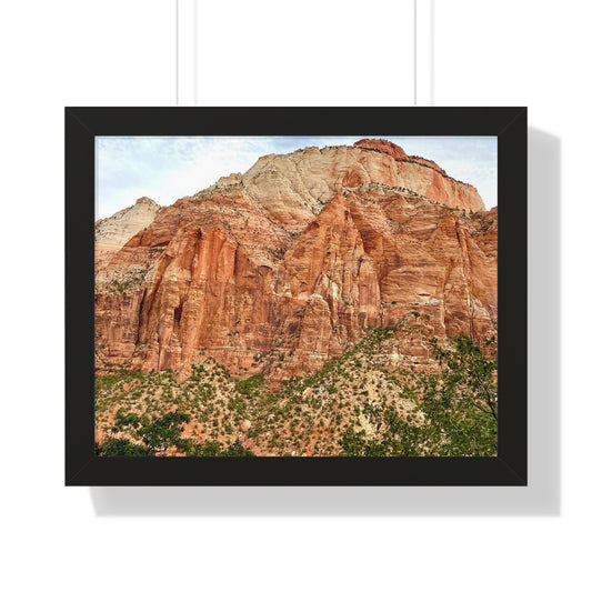 Colorful mountain-Framed Horizontal Poster